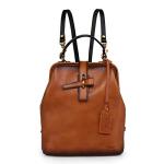 OLD TREND Genuine Leather Backpack Purse for Women Convertible Shoulder Bag Fashion Casual Backpack Ladies Leather Shoulderbag (Chestnut Ombre)