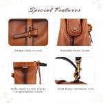 OLD TREND Genuine Leather Backpack Purse for Women Convertible Shoulder Bag Fashion Casual Backpack Ladies Leather Shoulderbag (Chestnut Ombre)