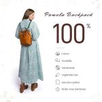 OLD TREND Genuine Leather Backpack Purse for Women Convertible Shoulder Bag Fashion Casual Backpack Ladies Leather Shoulderbag (Chestnut Ombre)