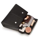 Women's Top-handle Handbags– Vegan Leather Vintage Top Handle Design with Adjustable Strap, Fashion Commuter Crossbody Bag, BLACK, Large