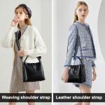 Yonami Genuine Leather Crossbody Bags for Women – Stylish Women's Crossbody Handbags and Purses, Compact Shoulder Bag (Black-3)