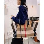 Handbags for Women, Canvas Fashion Shoulder Bag, Tote Bag Purse Top Handle Hobo Handbag, Large Capacity Purse Satchel (HB-Brown)