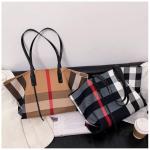 Handbags for Women, Canvas Fashion Shoulder Bag, Tote Bag Purse Top Handle Hobo Handbag, Large Capacity Purse Satchel (HB-Brown)