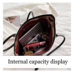 Handbags for Women, Canvas Fashion Shoulder Bag, Tote Bag Purse Top Handle Hobo Handbag, Large Capacity Purse Satchel (HB-Brown)