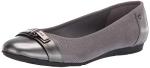 Anne Klein Women’s Able Comfortable Ballet Flat, Grey Multi, 9 W US