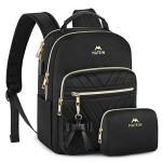 MATEIN Stylish Mini Backpack with USB Charging, Black