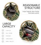 Sweetovo Sparkly Diamond Evening Bag Clutch Purses for Women Rhinestone Purse Glitter Handbag for Party Prom Cocktail Wedding (Green)