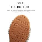 WOJWSKI Women's Slide Wedge Sandal Open Toe High Heel Zipper Back Platform (Gold-M7)