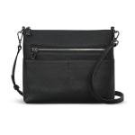 Iswee Black Crossbody Bags for Women Purse Leather Shoulder Bag Lightweight Pocketbooks Leather Handbags Tote(Matte Black)