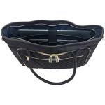 Kenneth Cole REACTION Chelsea 2-Piece Bundle - 20" Chevron Expandable 8-Wheel Carry-On Suitcase & Matching 15" Laptop Tote Bag, Black