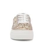 Betsey Johnson Women's Reily Sneaker, Light Gold, 8