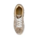 Betsey Johnson Women's Reily Sneaker, Light Gold, 8