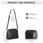 Kattee Leather Crossbody Bags for Women Trendy, Small Purses Handbags Shoulder Bag, Genuine Leather Cross Body Bag for Woman, Black