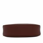 FashionPuzzle Small Crescent Shoulder Bag Underarm Purse (Coffee)