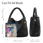 Chic Large Woven Leather Tote Bag for Women
