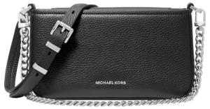 Michael Kors Women's Bryant Small Convertible Crossbody Bag, Silver-Tone Hardware/Black