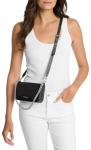 Michael Kors Women's Bryant Small Convertible Crossbody Bag, Silver-Tone Hardware/Black