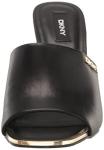 DKNY womens Open Toe Fashion Pump Heeled Sandal, Black Bronx, 8 US