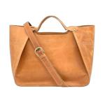 Stylish Tan Leather Tote Bag for Women