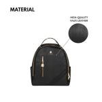 Tote&Carry Apollo BFF Backpack for Women, Vegan Leather, Water-Resistant, Carry-On Luggage for Travel, Work & Daily Use (Snake Skin, Black)