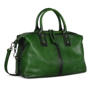 Iswee Satchel Bags Retro Leather Purses for Women Handbags Shoulder Bags Luxury Tote Hobo Cross Body Work Doctor Bag Pocketbooks(Green)