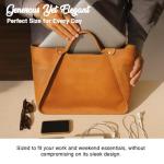 Stylish Tan Leather Tote Bag for Women