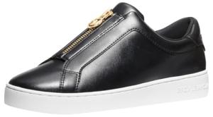 Michael Kors Women's Keaton Zip Slip On Sneaker, Black, 7