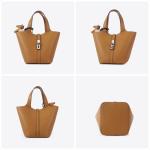 Kadynow Tote Bag for Women Vegan Leather Bucket Purse for Women Top Handle Handbag Shoulder Bag with Detachable Small Purse Red