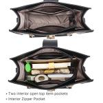 Dasein Women Fashion Tote Bags Handbag Purse Chain Shoulder Bag Top Handle Bag Hobo With Matching Clutch (Black Floral)