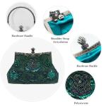 CORIOS 1920s Beaded Evening Clutch Bag for Women
