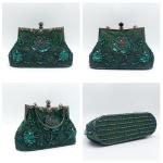 CORIOS 1920s Beaded Evening Clutch Bag for Women