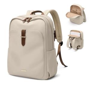 Stylish Apricot Women's Laptop Backpack for Travel