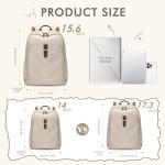 Stylish Apricot Women's Laptop Backpack for Travel