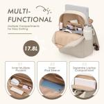 Stylish Apricot Women's Laptop Backpack for Travel