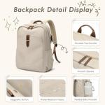 Stylish Apricot Women's Laptop Backpack for Travel