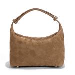 Chic Khaki Suede Hobo Bag for Women