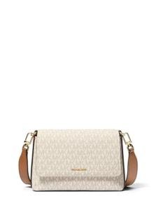 Michael Kors Nessa Small Messenger Bag, Vanilla/Acorn