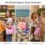 Chic Canvas Tote with Fun Fashion Print