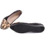 VYKF Women’s Foldable Rhinestone Ballet Flats