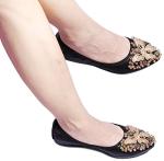 VYKF Women’s Foldable Rhinestone Ballet Flats