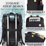 Slim Black Laptop Backpack for Women - Stylish & Water-Resistant