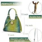 Stylish Crocodile Embossed Leather Tote Bag for Women