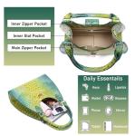 Stylish Crocodile Embossed Leather Tote Bag for Women