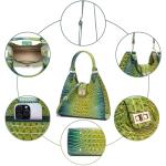 Stylish Crocodile Embossed Leather Tote Bag for Women