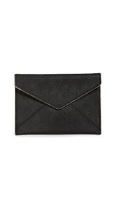 Rebecca Minkoff Black Leo Envelope Clutch Bag