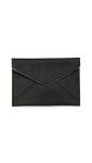 Rebecca Minkoff Black Leo Envelope Clutch Bag