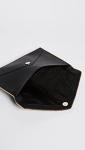 Rebecca Minkoff Black Leo Envelope Clutch Bag