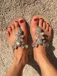 Bling Rhinestone Flip Flops for Summer Weddings