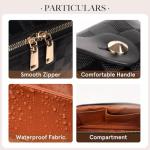 BIVIZKU Large Checkered Makeup Travel Bag