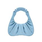 JW PEI Light Blue Gabbi Ruched Hobo Bag